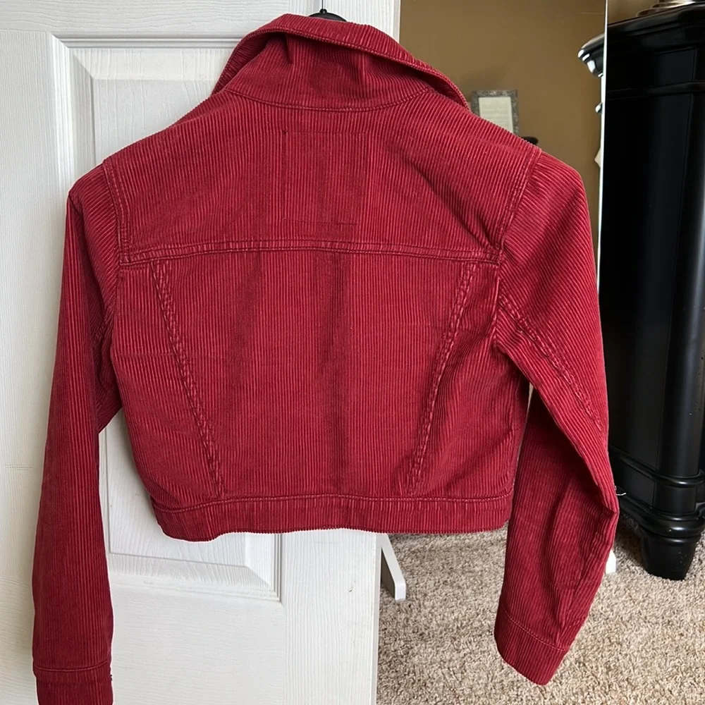 Hollister Corduroy Crop Jean Jacket XS - Picture 3 of 5